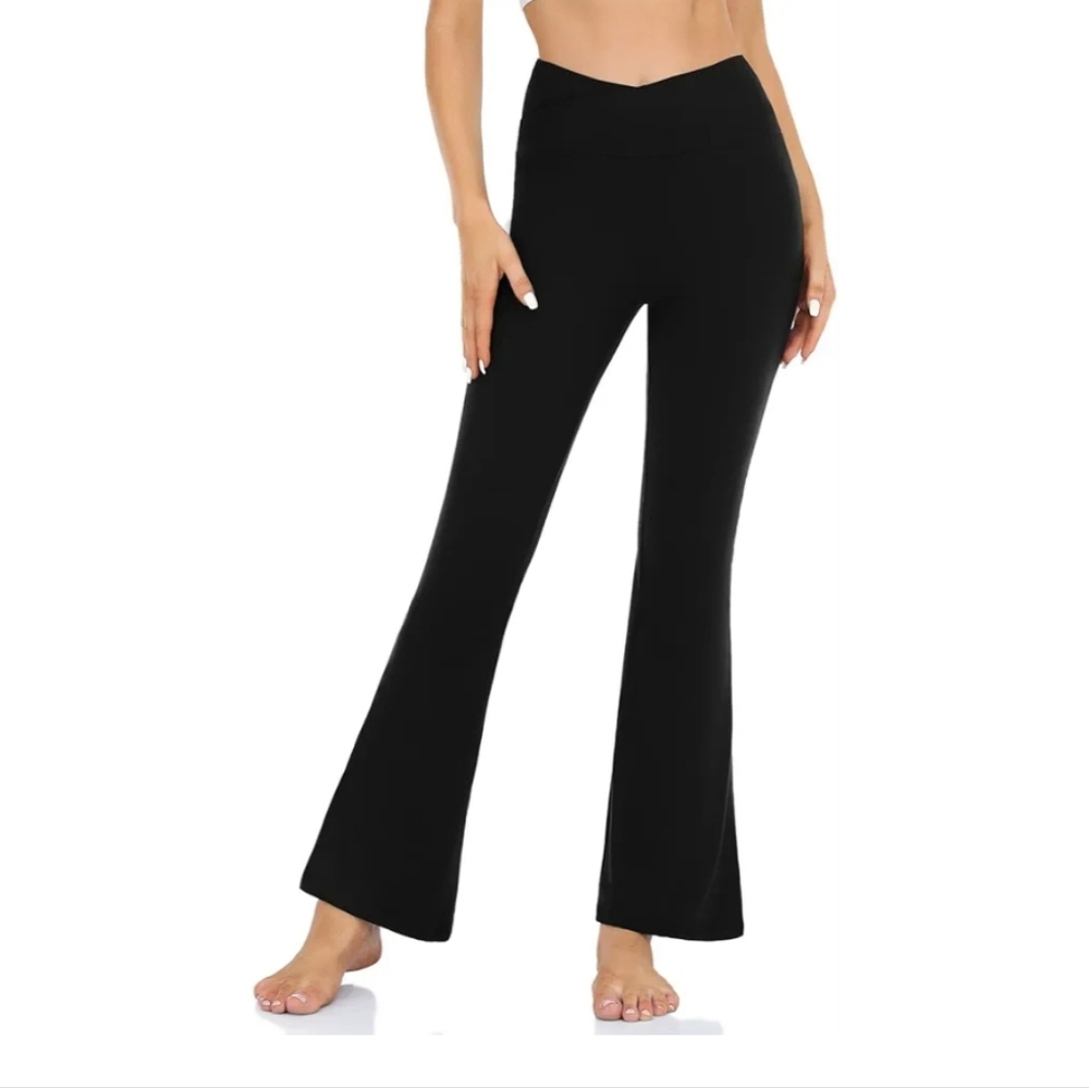 Flare Leg and Cross-Waist‎ Yoga Pants
